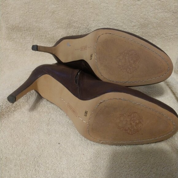 Vince Camuto “Cloey” brown leather ankle boots 7.5 - Picture 5 of 12